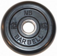 диск обрезиненный d31мм mb barbell mb-pltb31 1,25 кг черный