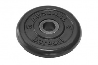 диск обрезиненный с втулкой titan arsenal 31 мм 1,25 кг. черный