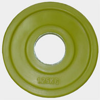диск олимпийский евро-классик серия "ромашка" 51 мм 1,25 кг желтый