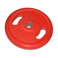 диск обрезиненный с ручками larsen nt121nc 50 мм 25 кг красный
