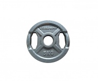 диск олимпийский металлический px-sport wp006-5 с хватами 51 мм 5 кг с покрытием hamerton