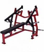 независимый горизонтальный жим лежа на свободном весе bencarfitness ts-м70