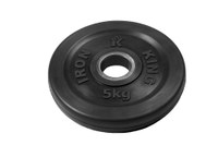 диск обрезиненный titan евро-классик 51 мм 5 кг. черный