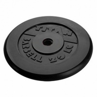 диск обрезиненный d51мм mb barbell titan черный 20 кг