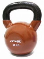 гиря в виниловой оболочке 20 кг fitex pro