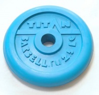 диск обрезиненный с втулкой titan arsenal 31 мм 2,5 кг. синий 
