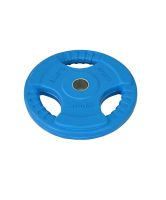 диск обрезиненный bb-201, d=26 мм, синий, 2,5 кг