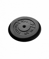 диск обрезиненный d51мм mb barbell titan черный 25 кг
