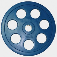 диск олимпийский евро-классик с хватом "ромашка" 51 мм 20 кг синий