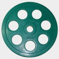 диск олимпийский евро-классик с хватом "ромашка" 51 мм 10 кг зелёный