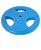 диск обрезиненный bb-201, d=26 мм, синий, 20 кг